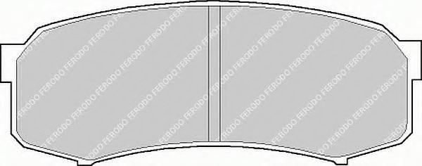 FERODO FSL1021 Комплект тормозных колодок, дисковый тормоз