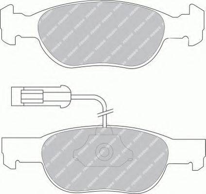 FERODO FSL1040 Комплект тормозных колодок, дисковый тормоз