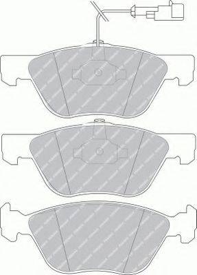 FERODO FSL1052 Комплект тормозных колодок, дисковый тормоз