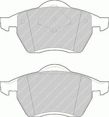 FERODO FSL1055 Комплект тормозных колодок, дисковый тормоз