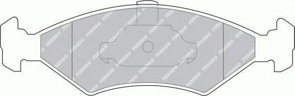 FERODO FSL1081 Комплект тормозных колодок, дисковый тормоз