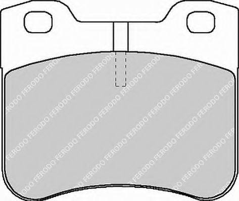 FERODO FSL1109 Комплект тормозных колодок, дисковый тормоз