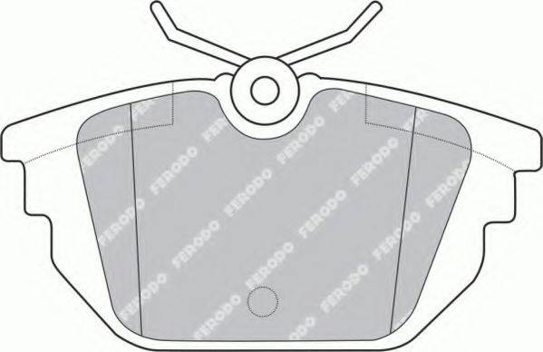 FERODO FSL1113 Комплект тормозных колодок, дисковый тормоз