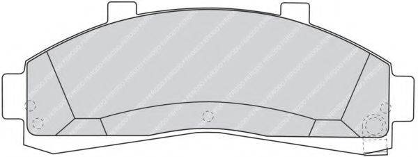 FERODO FSL1129 Комплект тормозных колодок, дисковый тормоз