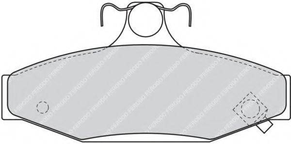 FERODO FSL1157 Комплект тормозных колодок, дисковый тормоз