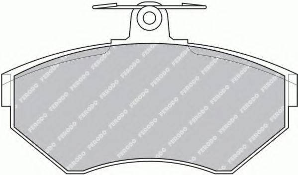 FERODO FSL1289 Комплект тормозных колодок, дисковый тормоз