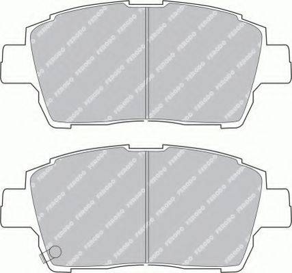 FERODO FSL1392 Комплект тормозных колодок, дисковый тормоз