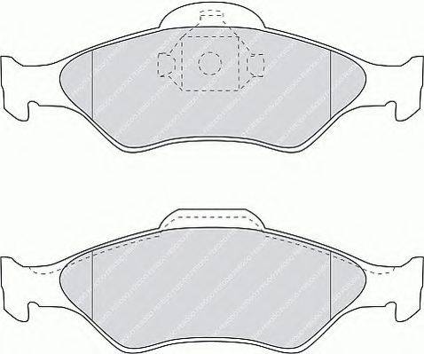 FERODO FSL1393 Комплект тормозных колодок, дисковый тормоз