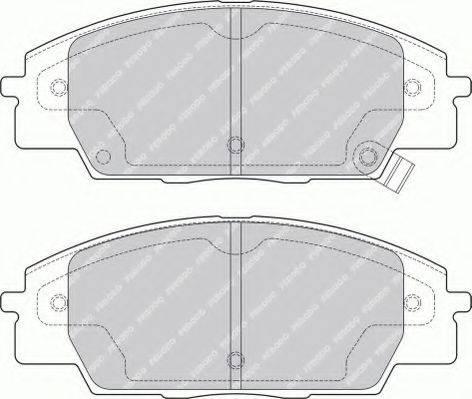 FERODO FSL1444 Комплект тормозных колодок, дисковый тормоз