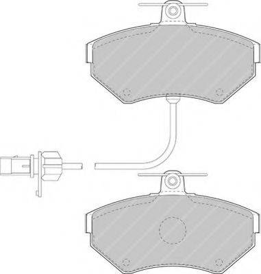 FERODO FSL1451 Комплект тормозных колодок, дисковый тормоз