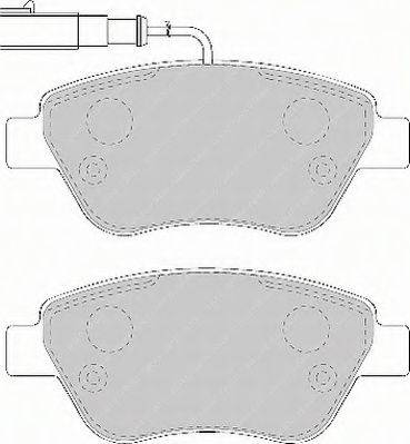 FERODO FSL1466 Комплект тормозных колодок, дисковый тормоз