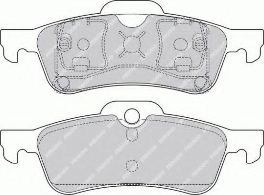 FERODO FSL1500 Комплект тормозных колодок, дисковый тормоз