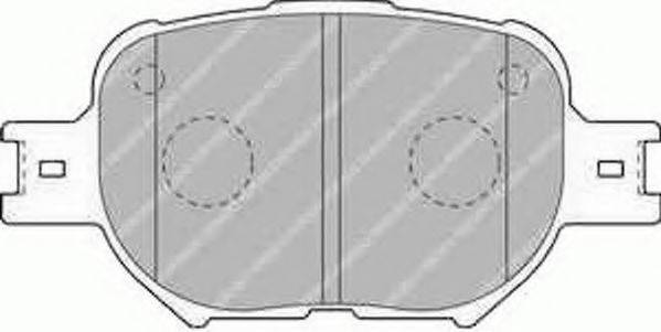 FERODO FSL1528 Комплект тормозных колодок, дисковый тормоз