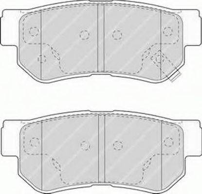 FERODO FSL1606 Комплект тормозных колодок, дисковый тормоз