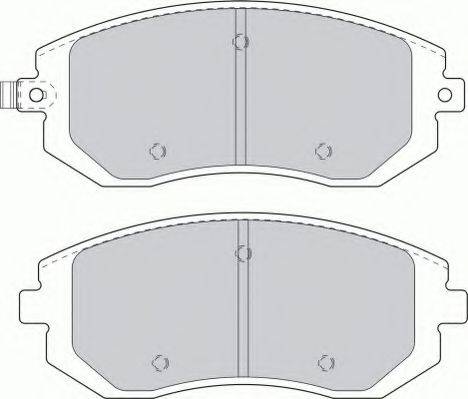 FERODO FSL1639 Комплект тормозных колодок, дисковый тормоз