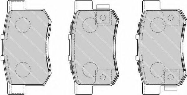 FERODO FSL1679 Комплект тормозных колодок, дисковый тормоз