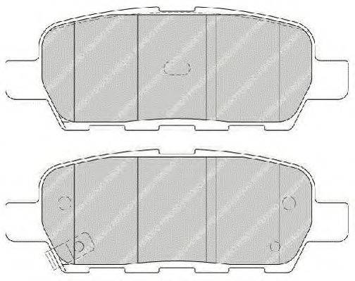 FERODO FSL1693 Комплект тормозных колодок, дисковый тормоз