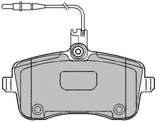 FERODO FSL1725 Комплект тормозных колодок, дисковый тормоз