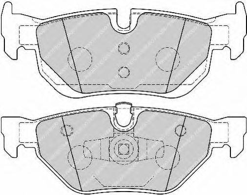 FERODO FSL1807 Комплект тормозных колодок, дисковый тормоз