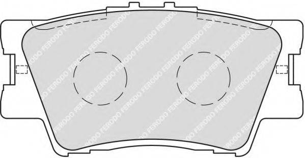 FERODO FSL1892 Комплект тормозных колодок, дисковый тормоз