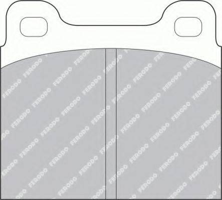 FERODO FSL2 Комплект тормозных колодок, дисковый тормоз