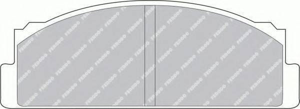 FERODO FSL29 Комплект тормозных колодок, дисковый тормоз