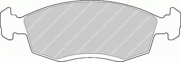 FERODO FSL579 Комплект тормозных колодок, дисковый тормоз