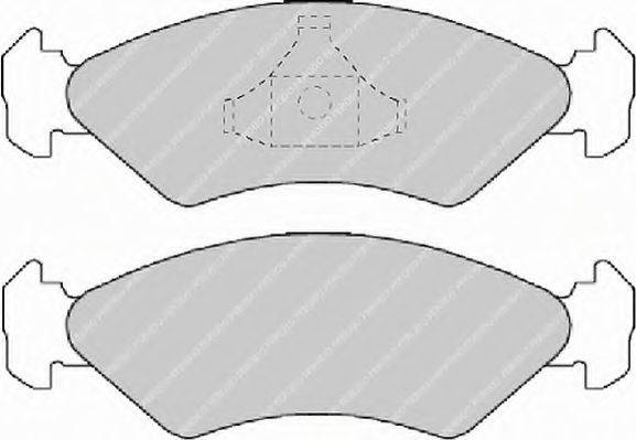 FERODO FSL589 Комплект тормозных колодок, дисковый тормоз