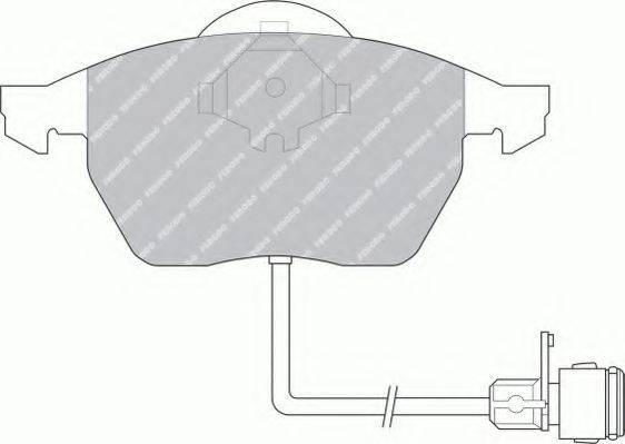 FERODO FSL590 Комплект тормозных колодок, дисковый тормоз