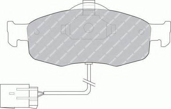 FERODO FSL766 Комплект тормозных колодок, дисковый тормоз