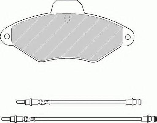 FERODO FSL874 Комплект тормозных колодок, дисковый тормоз