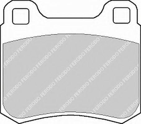FERODO FSL979 Комплект тормозных колодок, дисковый тормоз