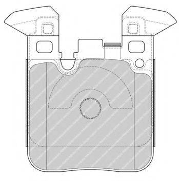 FERODO FDB4663 Комплект тормозных колодок, дисковый тормоз