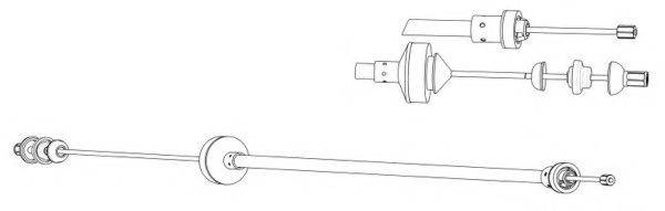 FERODO FCC422656 Трос, управление сцеплением