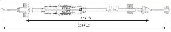 FERODO FCC422724 Трос, управление сцеплением