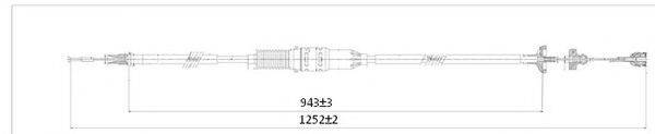 FERODO FCC422775 Трос, управление сцеплением