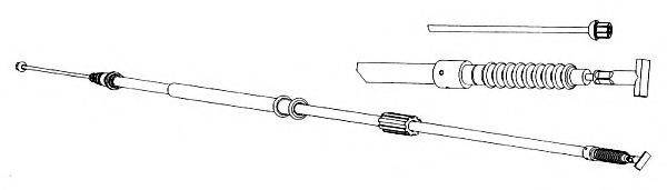 FERODO FHB431365 Трос, стояночная тормозная система