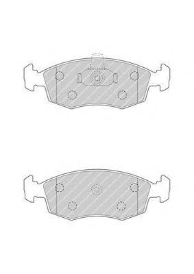 FERODO FDB4735 Комплект тормозных колодок, дисковый тормоз
