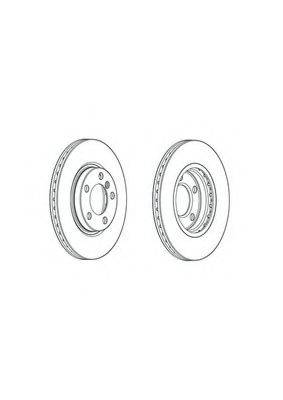 FERODO DDF2125C Тормозной диск