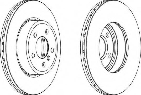 FERODO DDF1271C1 Тормозной диск