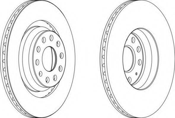 FERODO DDF1503C1 Тормозной диск