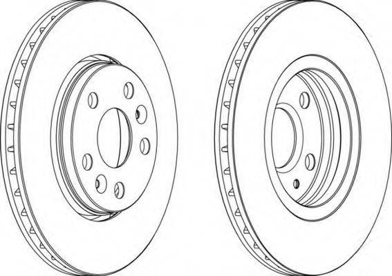 FERODO DDF1733C1 Тормозной диск