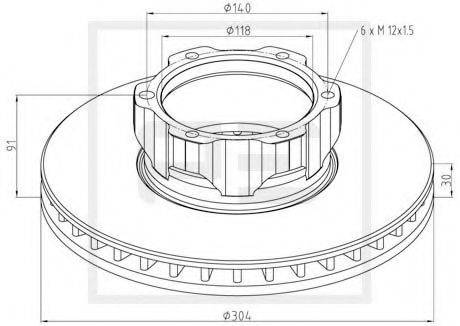 PE AUTOMOTIVE 01627200A Тормозной диск