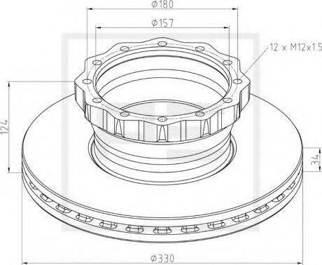 PE AUTOMOTIVE 03613100A Тормозной диск