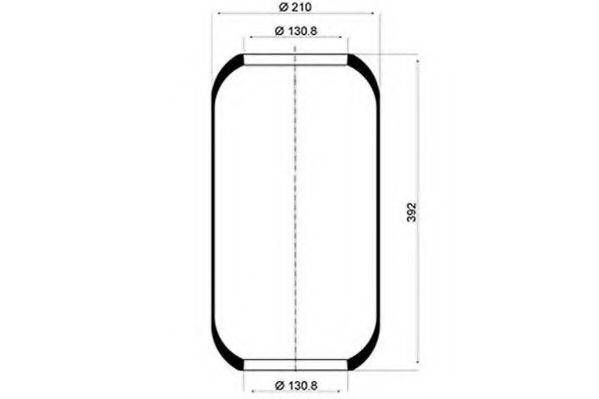 PE AUTOMOTIVE 08400710A Кожух пневматической рессоры