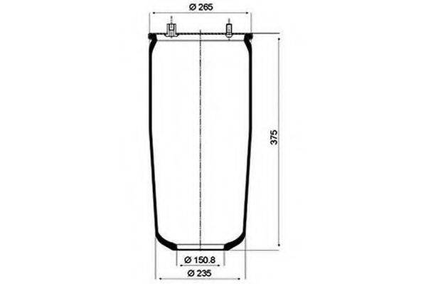 PE AUTOMOTIVE 08405211A Кожух пневматической рессоры