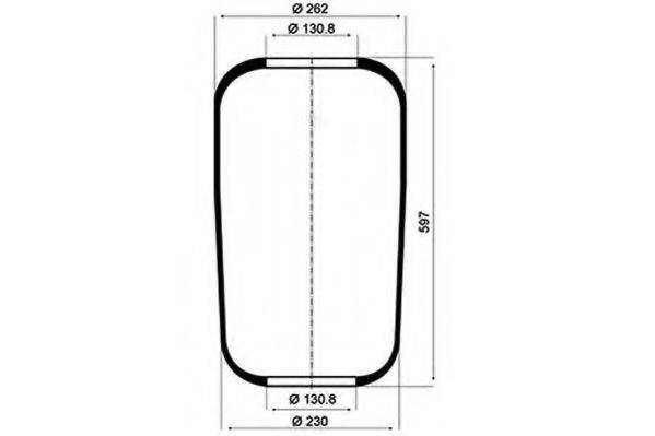 PE AUTOMOTIVE 08405510A Кожух пневматической рессоры