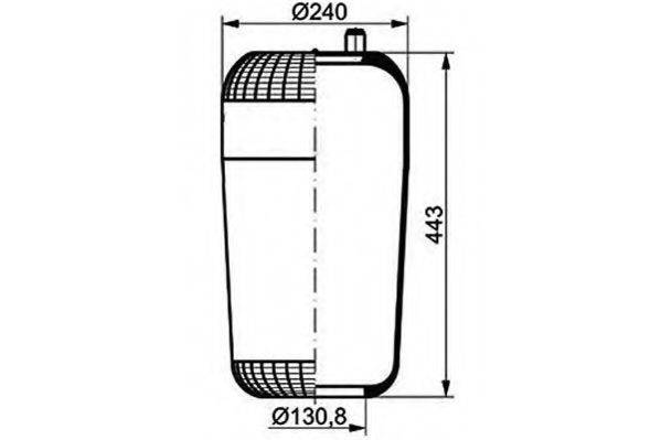 PE AUTOMOTIVE 08410710A Кожух пневматической рессоры