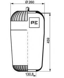 PE AUTOMOTIVE 08411170A Кожух пневматической рессоры