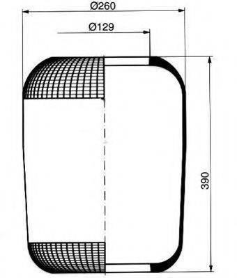 PE AUTOMOTIVE 08414810A Кожух пневматической рессоры